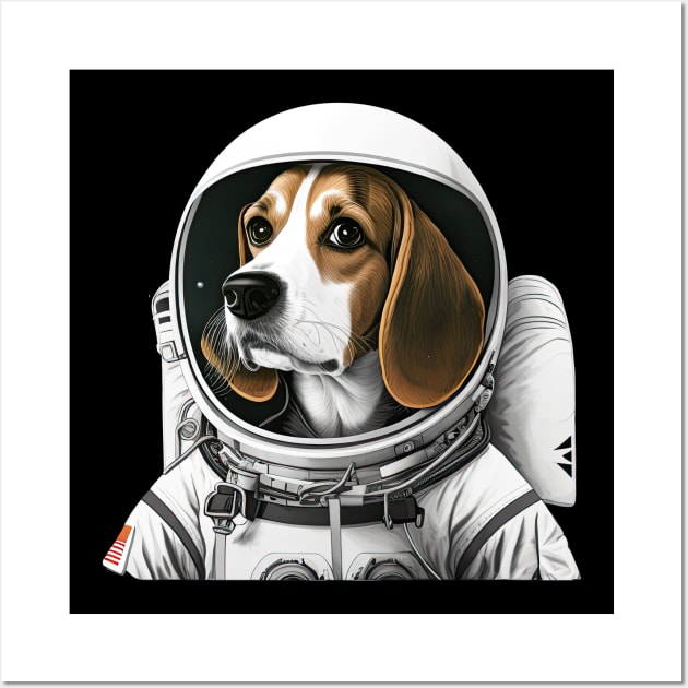 Astronaut Beagle Wall Art by JayD World